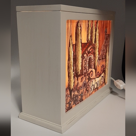 Inspirational Accent Lamp With Home Quote & Toronto Blue Jays Quote Working - Picture 2 of 10